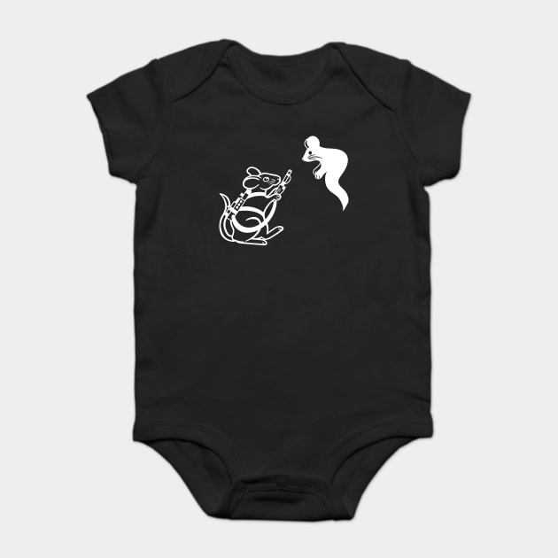 I ain't fraid of no... mouse? Baby Bodysuit by DeguArts